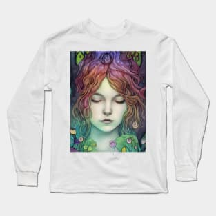 Sleeping Beauty in Spring Long Sleeve T-Shirt